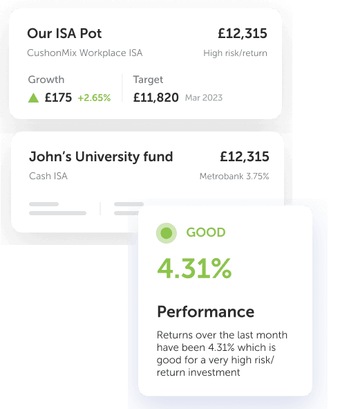 Example of ISA pot in Cushon app