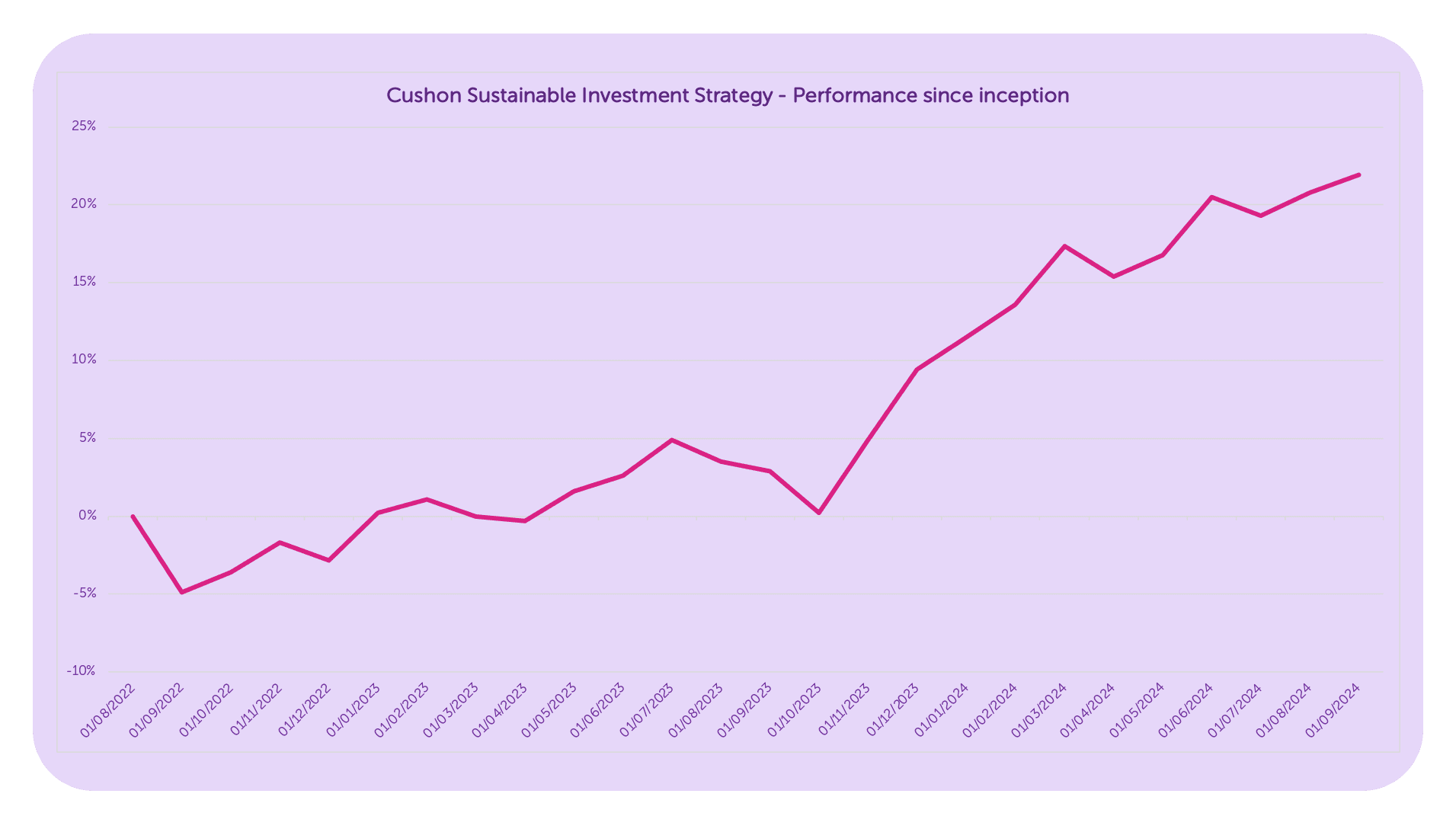 Cushon Sustainable Investment Strategy performance since inception Q3 2024