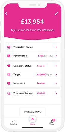 Cushon app pension pot